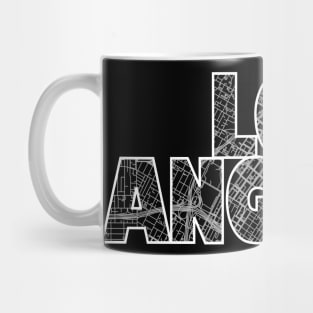 Los Angeles Street Map Mug